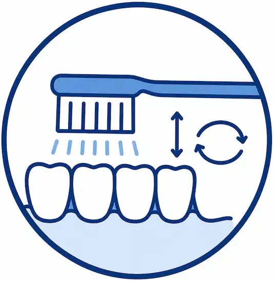Icon Mechanische Reinigung der Zähne